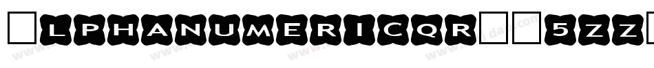 Alphanumericqr-E5zz字体转换