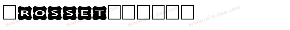 Crosset字体转换