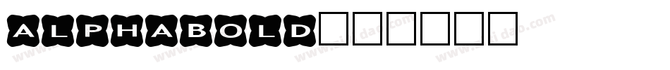 alphabold字体转换