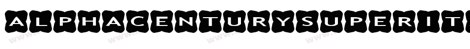 alphacenturysuperital字体转换