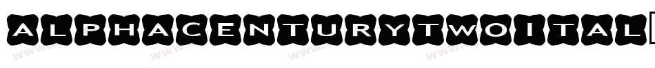 alphacenturytwoital字体转换
