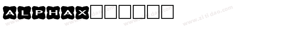 alphax字体转换