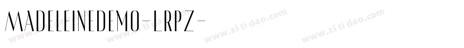 Madeleinedemo-LrpZ字体转换