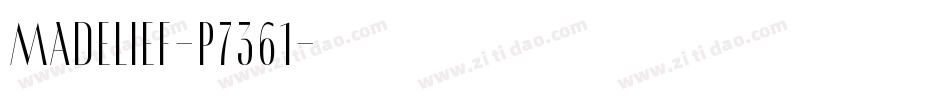 Madelief-p7361字体转换