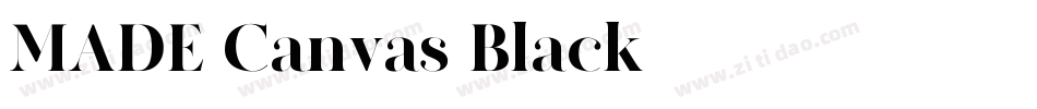 MADE-Canvas-Black字体转换