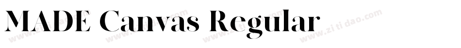 MADE-Canvas-Regular字体转换
