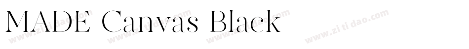 MADE-Canvas-Black字体转换