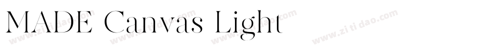 MADE-Canvas-Light字体转换