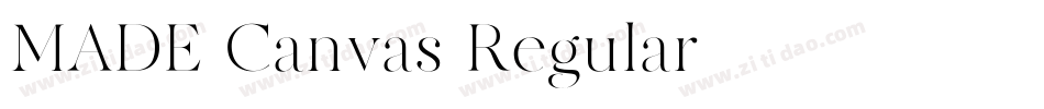 MADE-Canvas-Regular字体转换