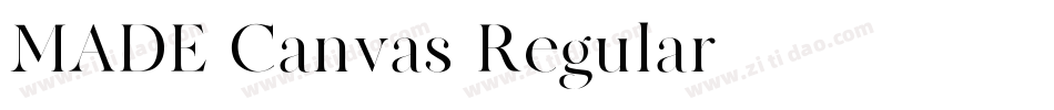 MADE-Canvas-Regular字体转换