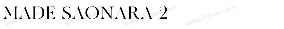 MADE-SAONARA-2字体转换