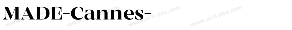 MADE-Cannes字体转换