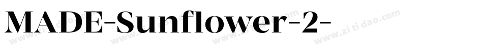 MADE-Sunflower-2字体转换