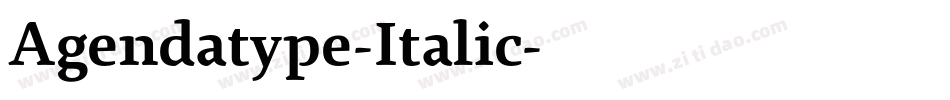 Agendatype-Italic字体转换