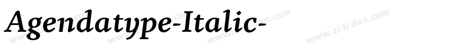 Agendatype-Italic字体转换