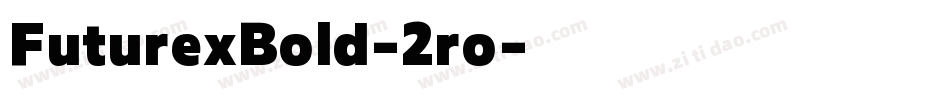 FuturexBold-2ro字体转换