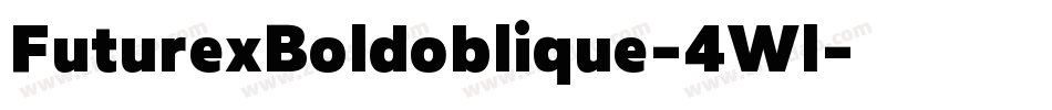 FuturexBoldoblique-4Wl字体转换