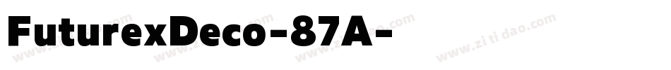 FuturexDeco-87A字体转换