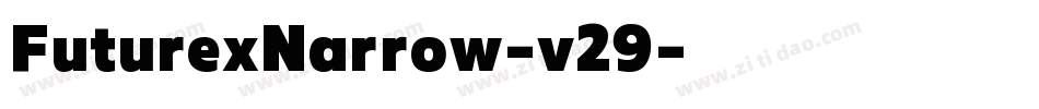 FuturexNarrow-v29字体转换