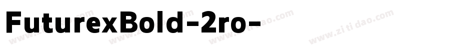 FuturexBold-2ro字体转换