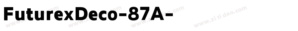 FuturexDeco-87A字体转换