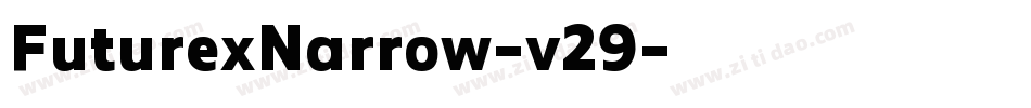 FuturexNarrow-v29字体转换