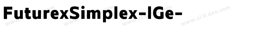 FuturexSimplex-lGe字体转换