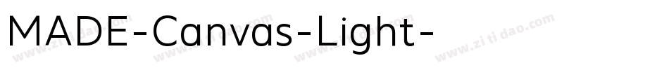 MADE-Canvas-Light字体转换