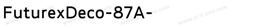 FuturexDeco-87A字体转换