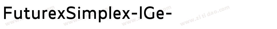 FuturexSimplex-lGe字体转换