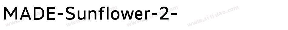 MADE-Sunflower-2字体转换