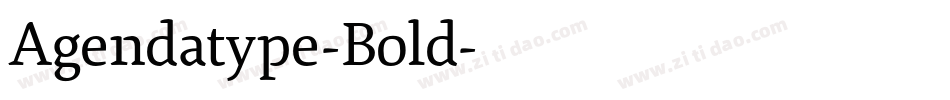 Agendatype-Bold字体转换
