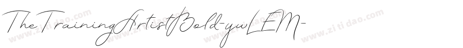 TheTrainingArtistBold-ywLEM字体转换