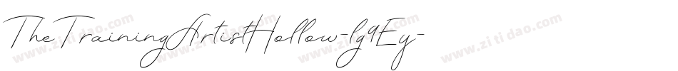 TheTrainingArtistHollow-lg9Ey字体转换 TheTrainingArtistHollow-lg9Ey字体转换