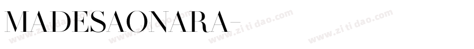 MADESAONARA字体转换