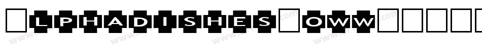 Alphadishes-owwV字体转换
