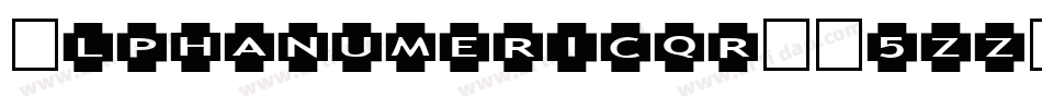 Alphanumericqr-E5zz字体转换