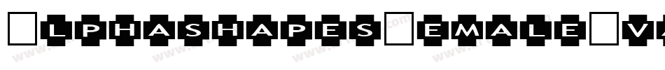 AlphashapesFemale-va8L字体转换
