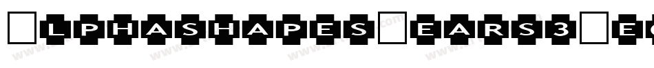 AlphashapesGears3-eo16字体转换