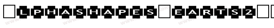 AlphashapesHearts2B-rxOK字体转换