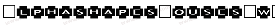 AlphashapesHouses-wPY9字体转换