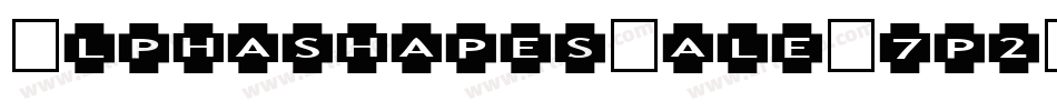 AlphashapesMale-7p2D字体转换