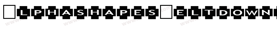 AlphashapesMeltdownsReverse-1DJM字体转换