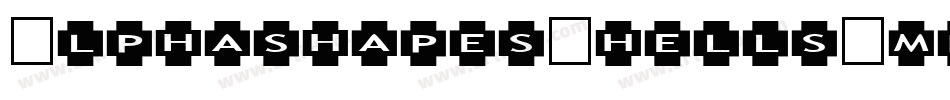 AlphashapesShells-mpxv字体转换