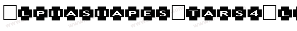 AlphashapesStars4-l5RZ字体转换