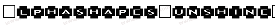 AlphashapesSunshine-0L44字体转换
