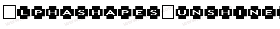 AlphashapesSunshine2-WZJE字体转换