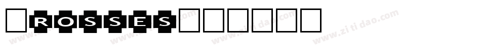 Crosses字体转换