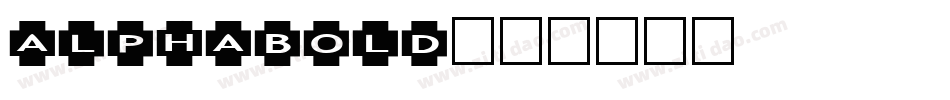 alphabold字体转换