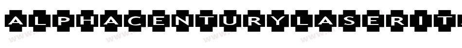 alphacenturylaserital字体转换